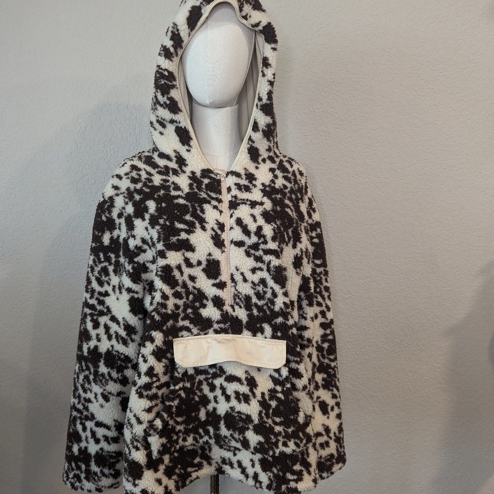 Crazy Train Western Wild Sherpa Half Zip Pullover | Sz L NWOT